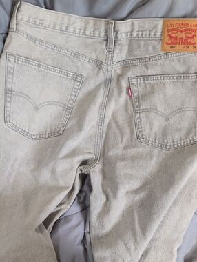 Levi's Straight Men's Jeans in Light Gray